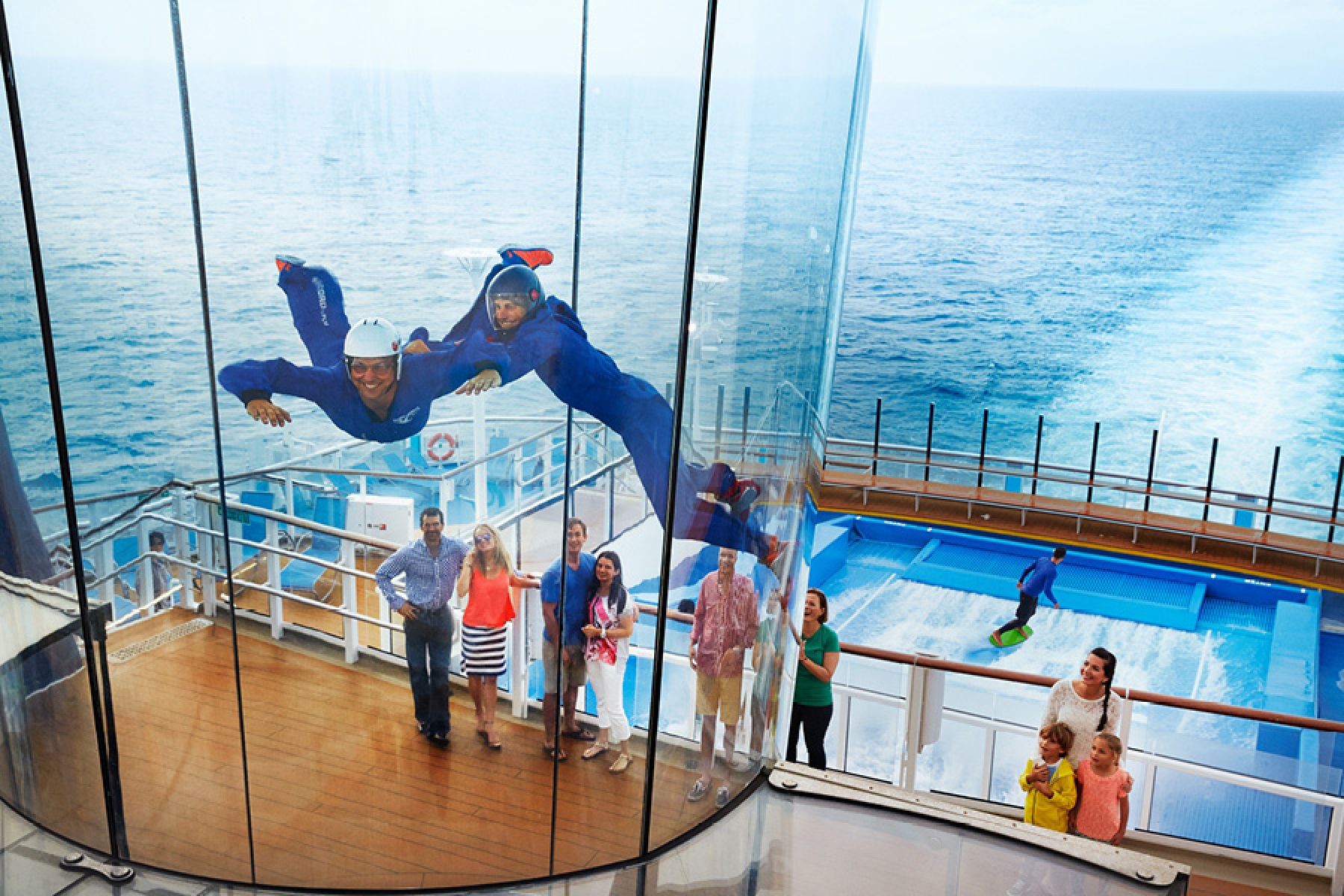Аэротруба и симулятор сёрфинга на Quantum of the Seas